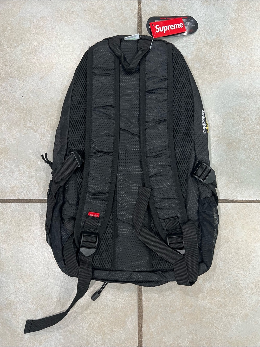 Supreme Backpack Black SS22 Diamond Ripstop Tech Pack - Picture 3 of 3